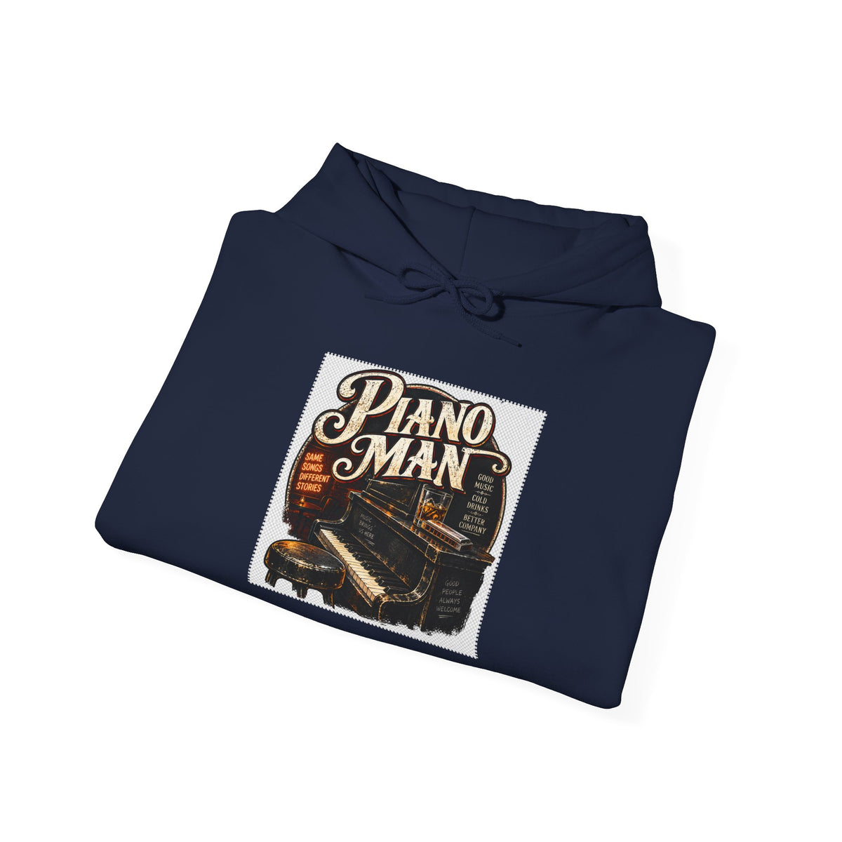 Piano Man Retro Bar - Hoodie
