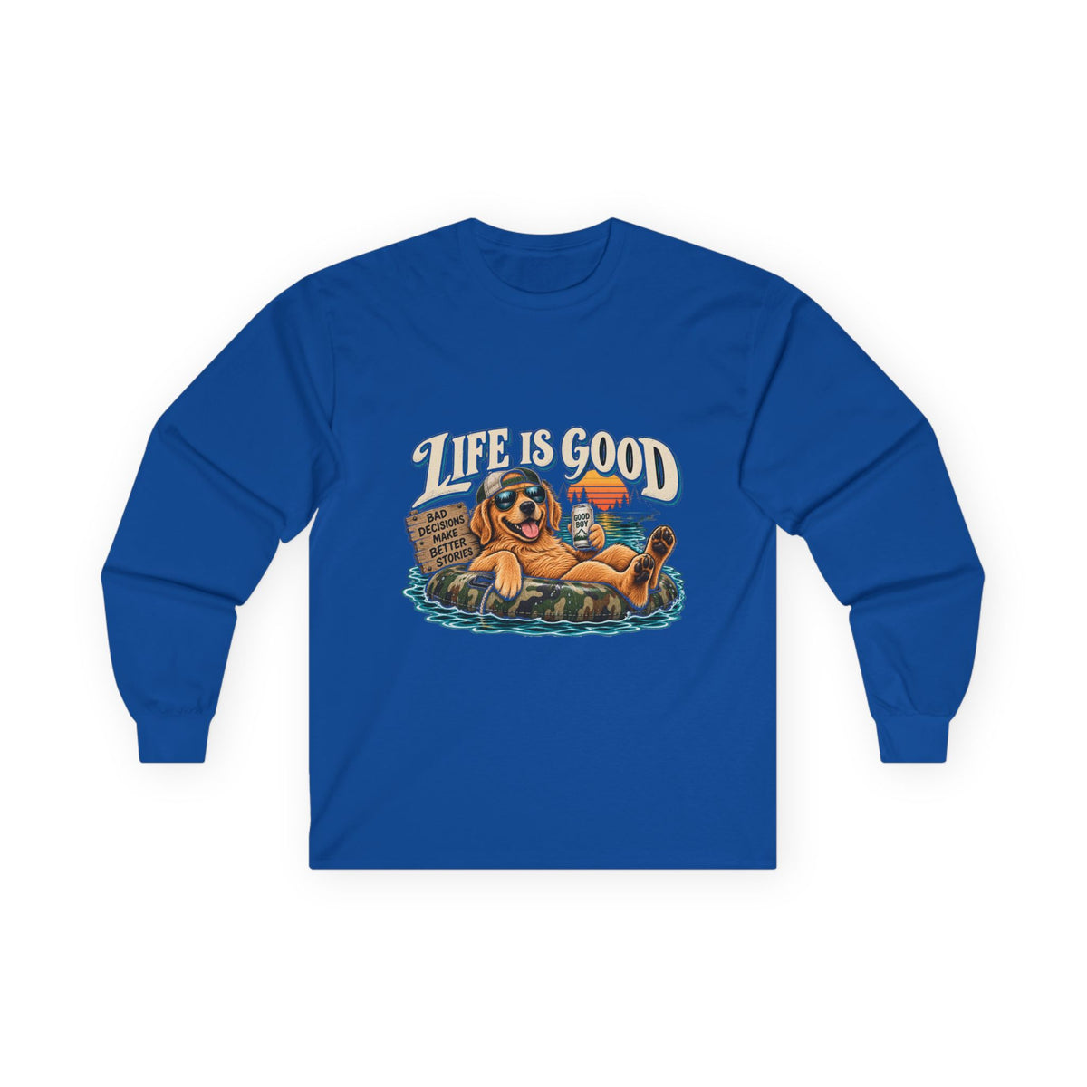 Life is Good Floatin' - Unisex Ultra Cotton Long Sleeve Tee
