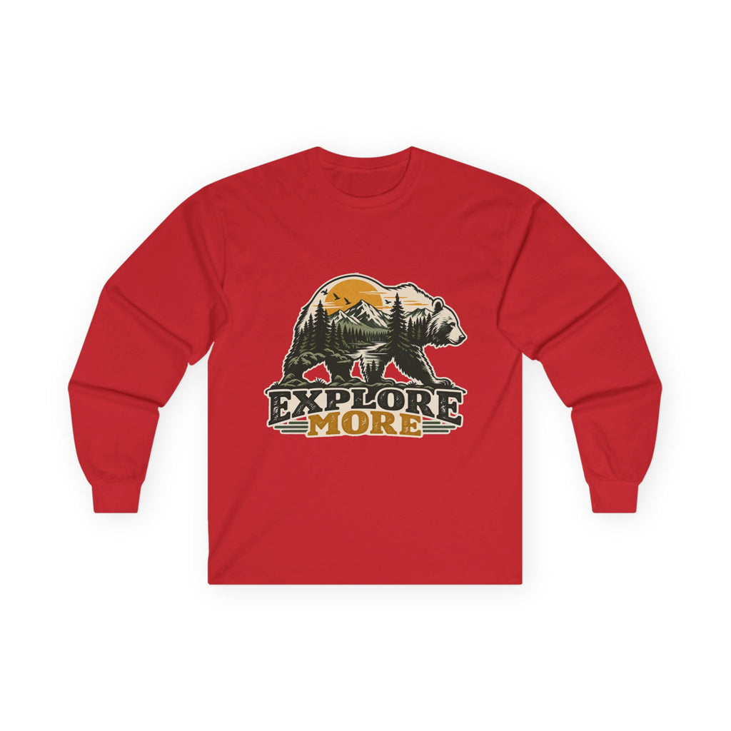 Explore More Bear - Unisex Ultra Cotton Long Sleeve Tee