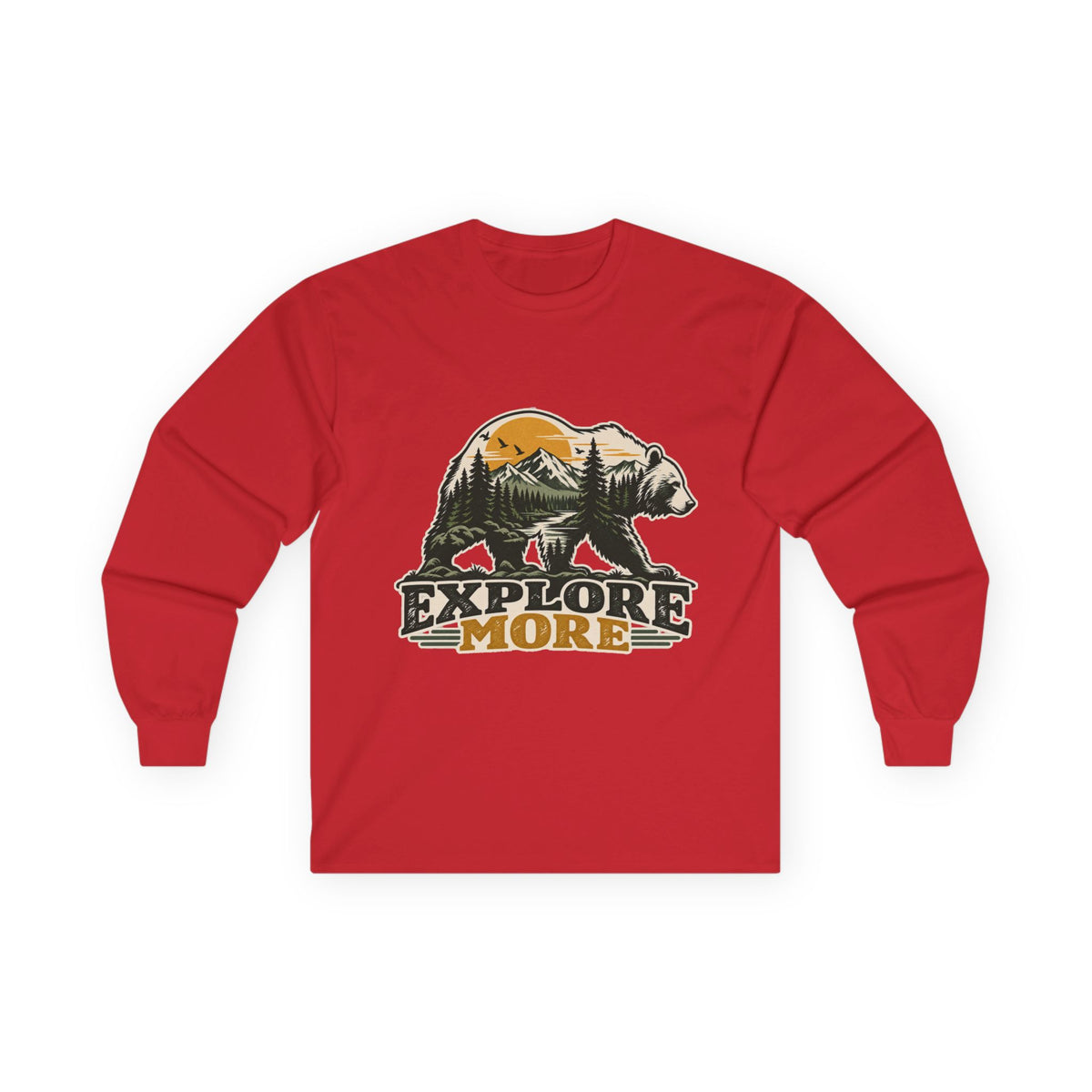Explore More Bear - Unisex Ultra Cotton Long Sleeve Tee