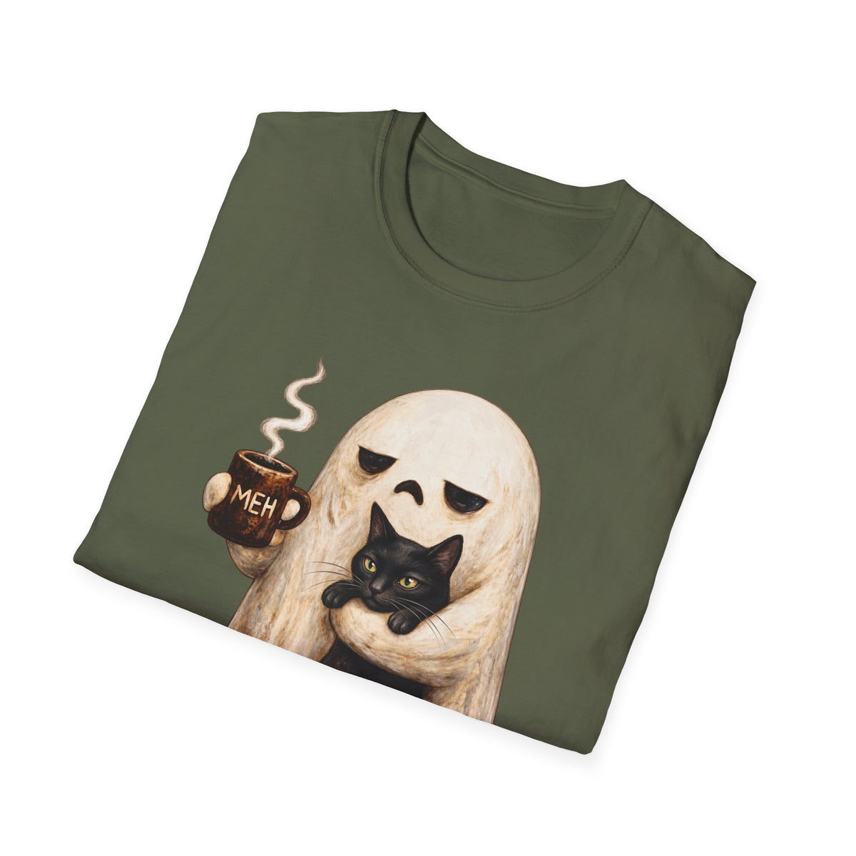 Meh Ghost and Black Cat - Classic Tee