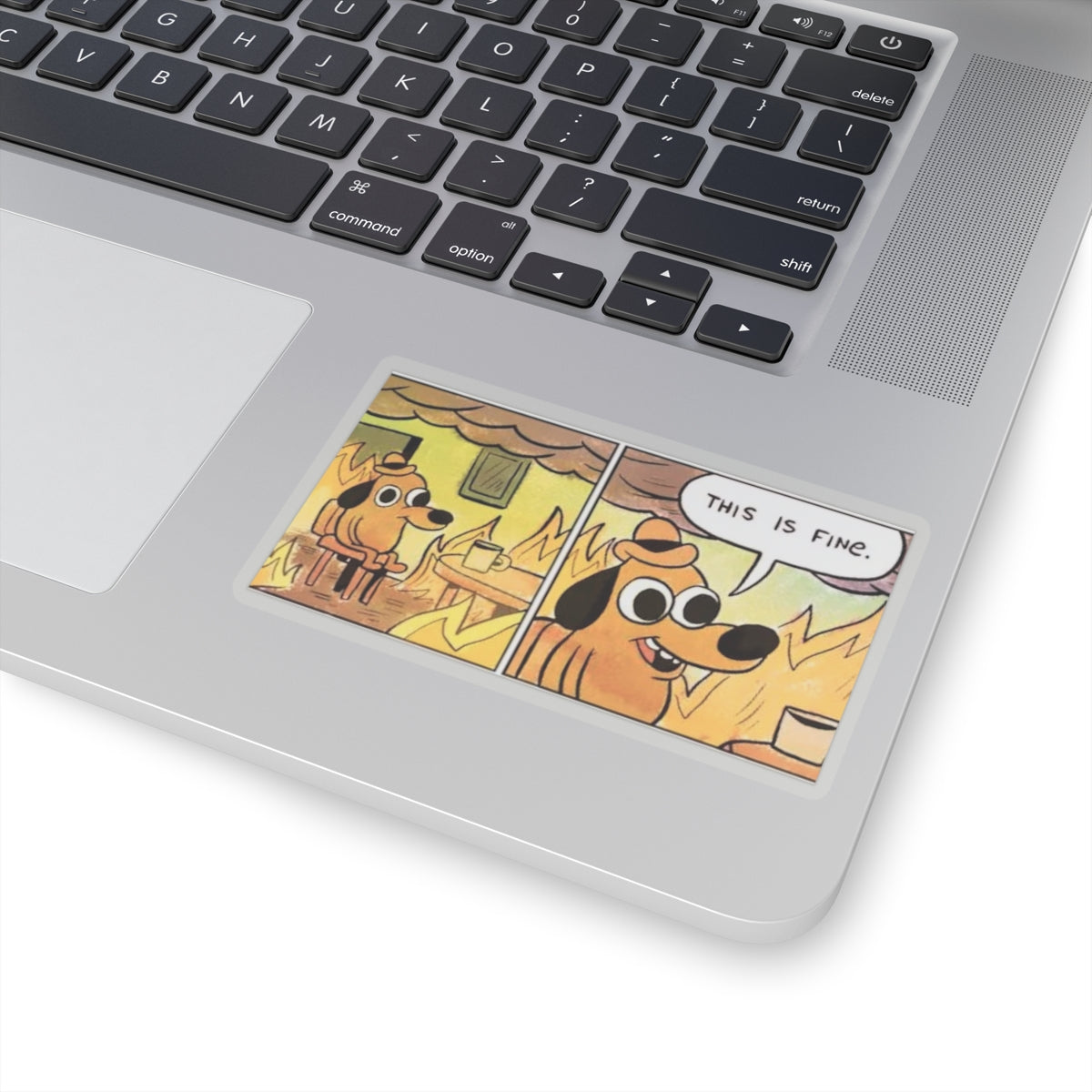 This Is Fine - Kiss-Cut Sticker