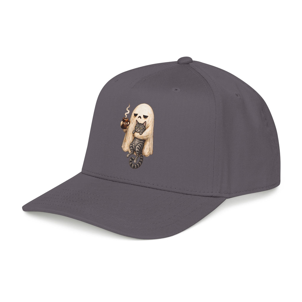 Meh Ghost and Gray Tabby Cat - OTTO Baseball Hat