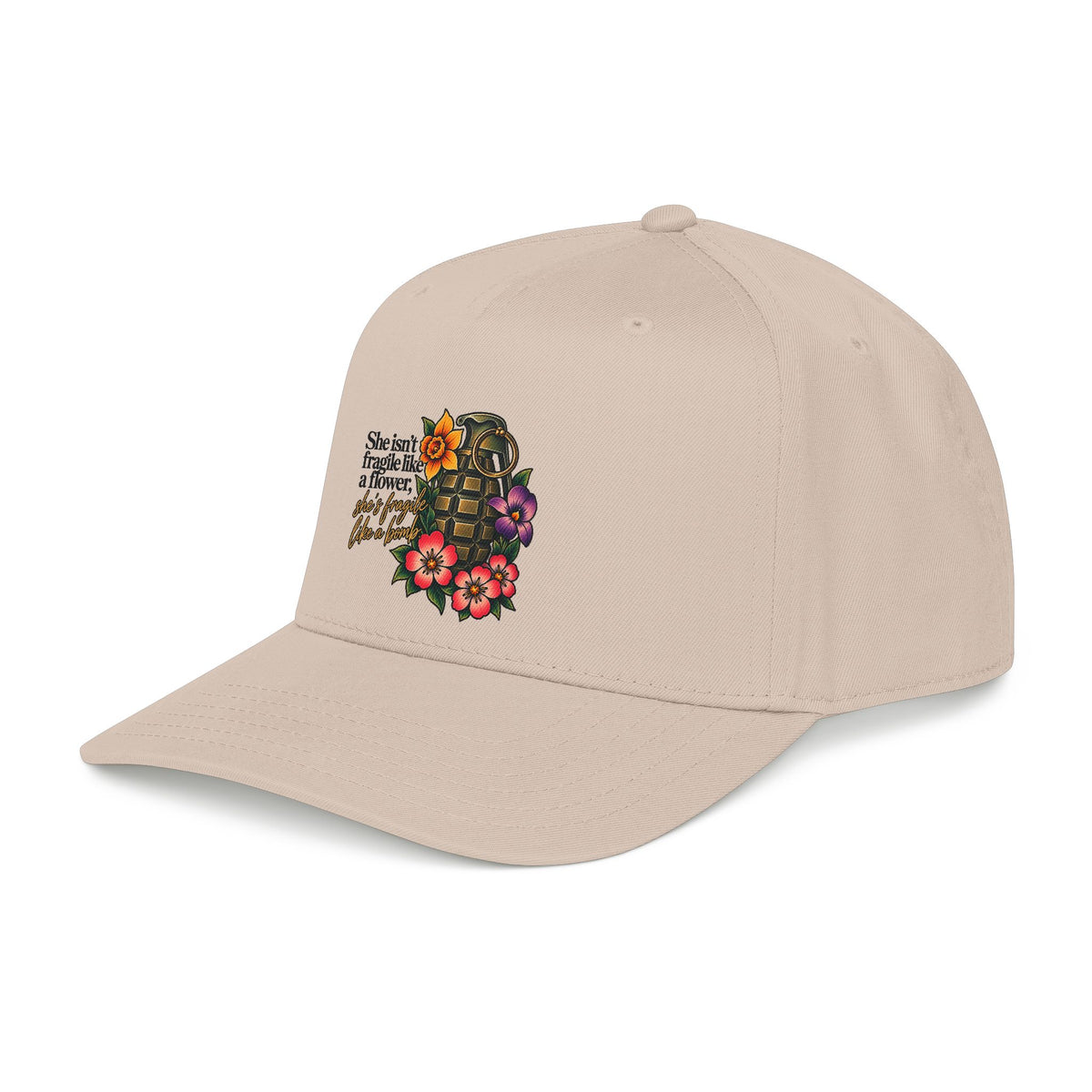 Fragile Like a Bomb - Floral Grenade - OTTO Baseball Hat