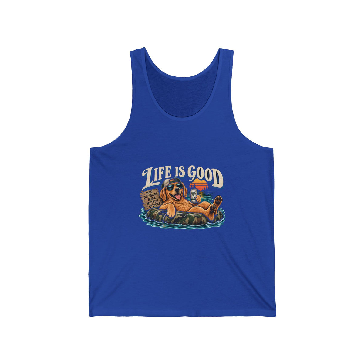 Life is Good Floatin' - Athletic Tank