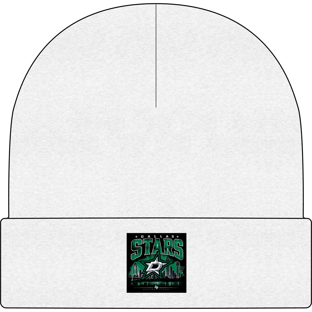 Dallas Stars Skyline Tee - AS Colour 1107 Cuff Beanie