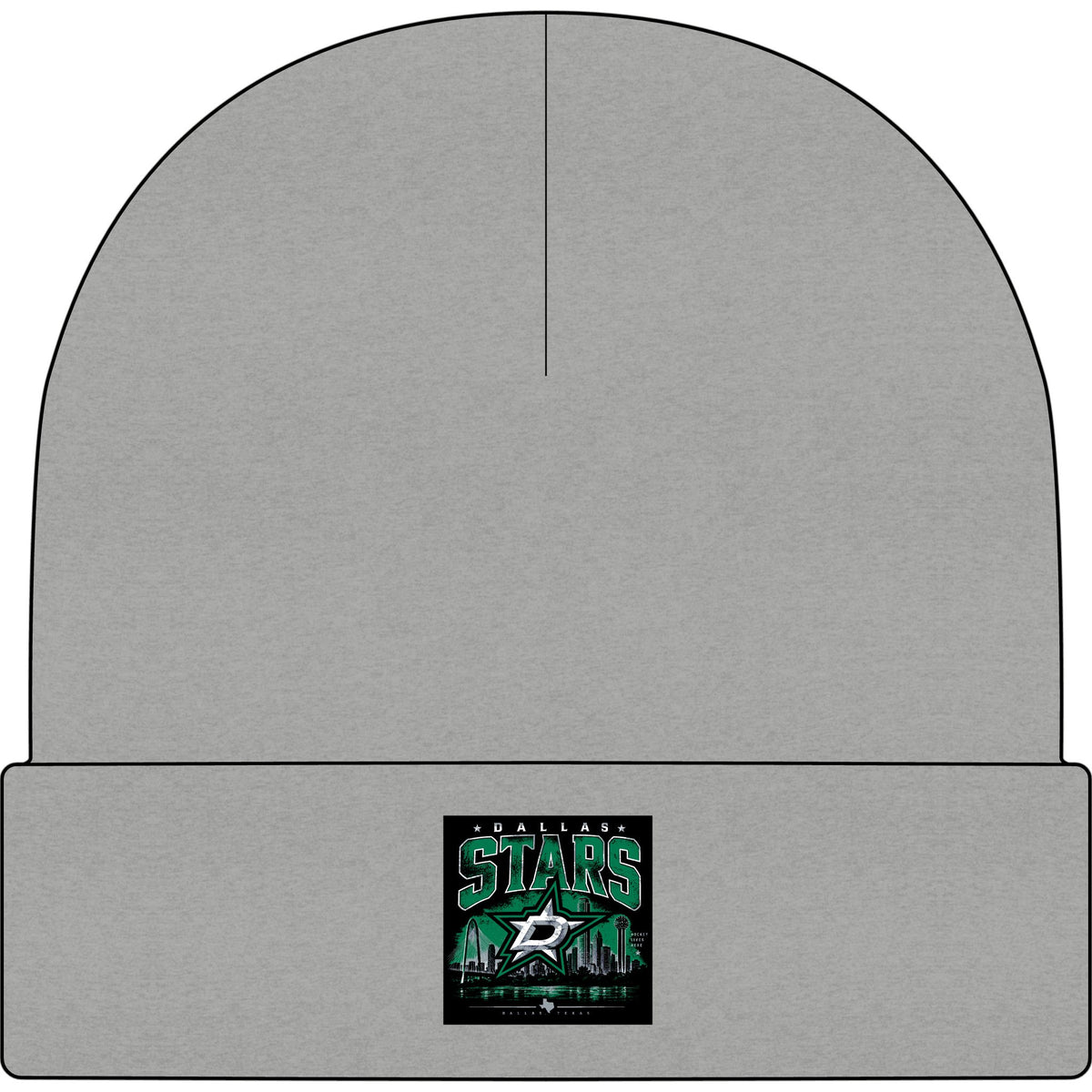Dallas Stars Skyline Tee - AS Colour 1107 Cuff Beanie