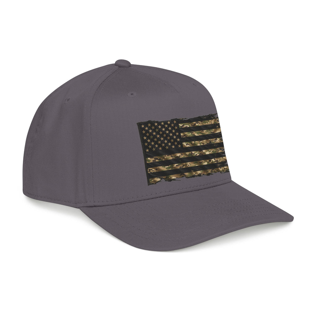 Black and Multicam American Flag - OTTO Baseball Hat