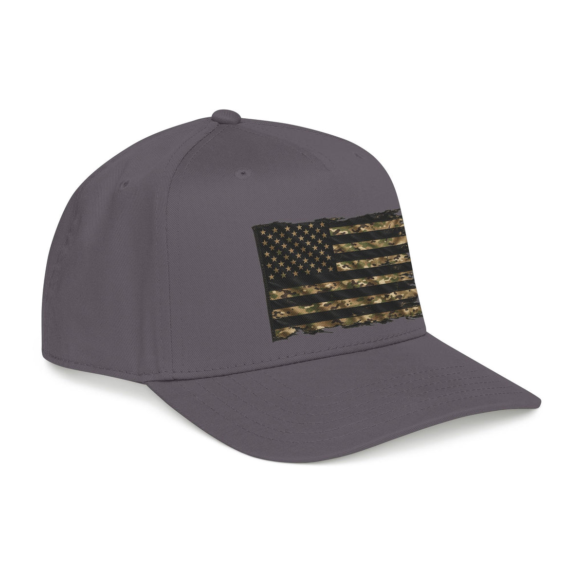 Black and Multicam American Flag - OTTO Baseball Hat