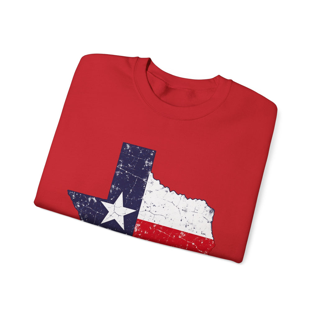 Weathered Texas Flag - Crewneck Sweatshirt