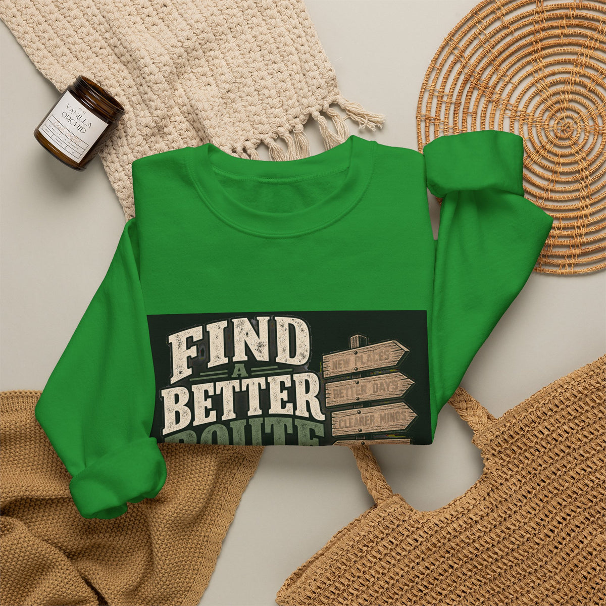 Find A Better Route - Crewneck Sweatshirt
