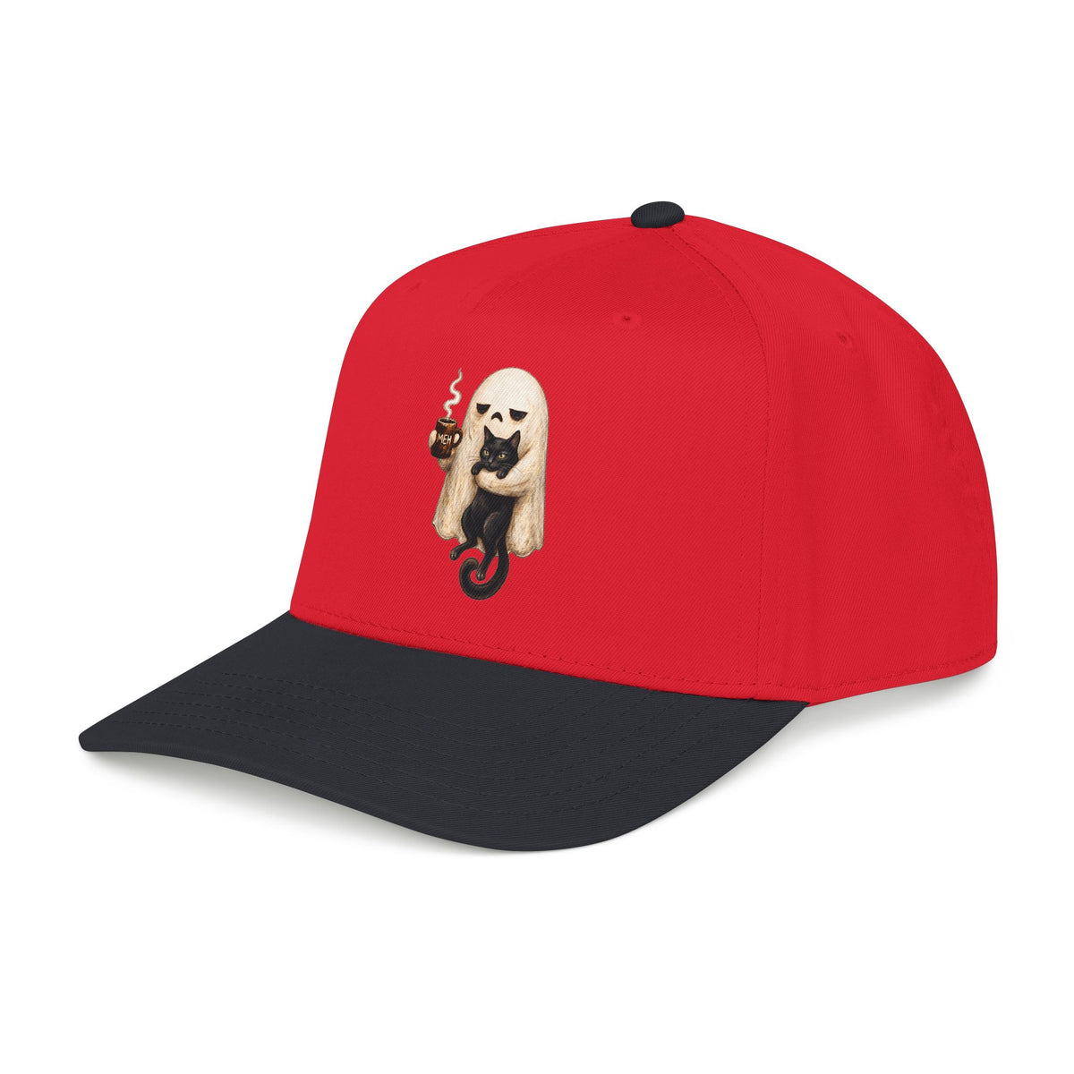 Meh Ghost and Black Cat - OTTO Baseball Hat