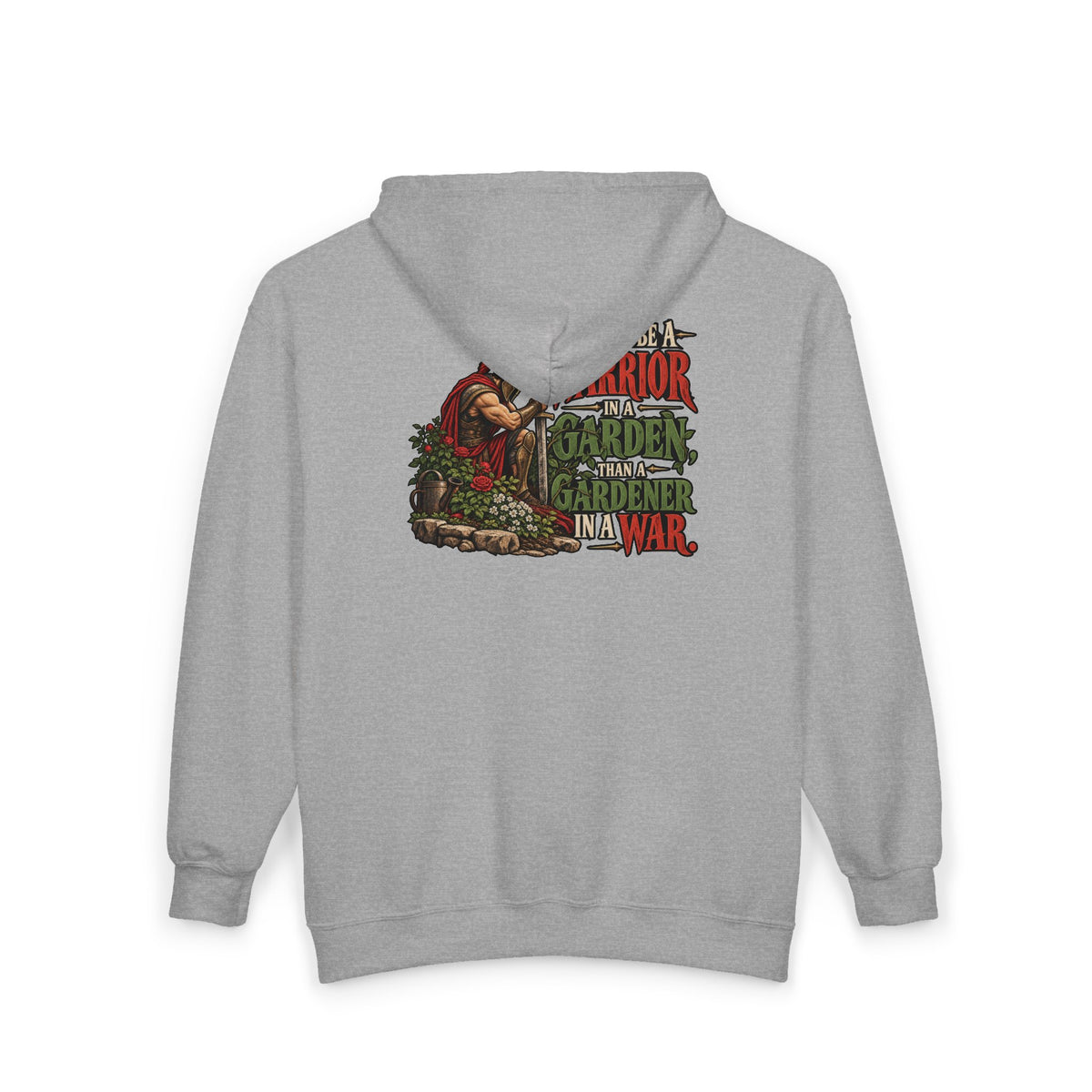 Warrior In A Garden - Full-Zip Hooded Sweatshirt