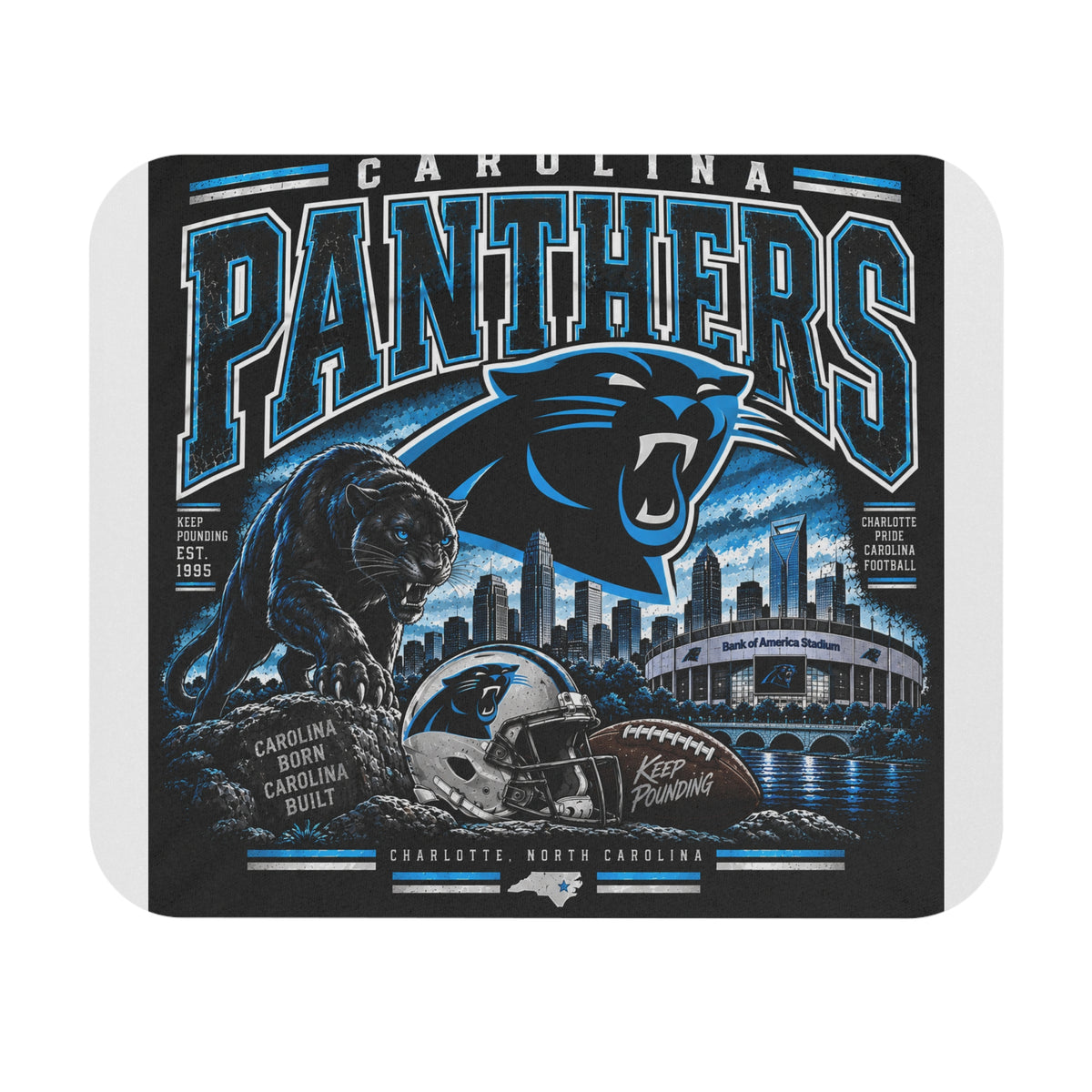 Carolina Panthers Keep Pounding - Mouse Pad