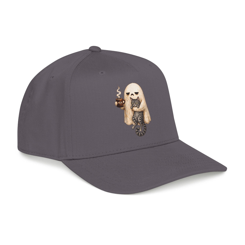 Meh Ghost and Gray Tabby Cat - OTTO Baseball Hat