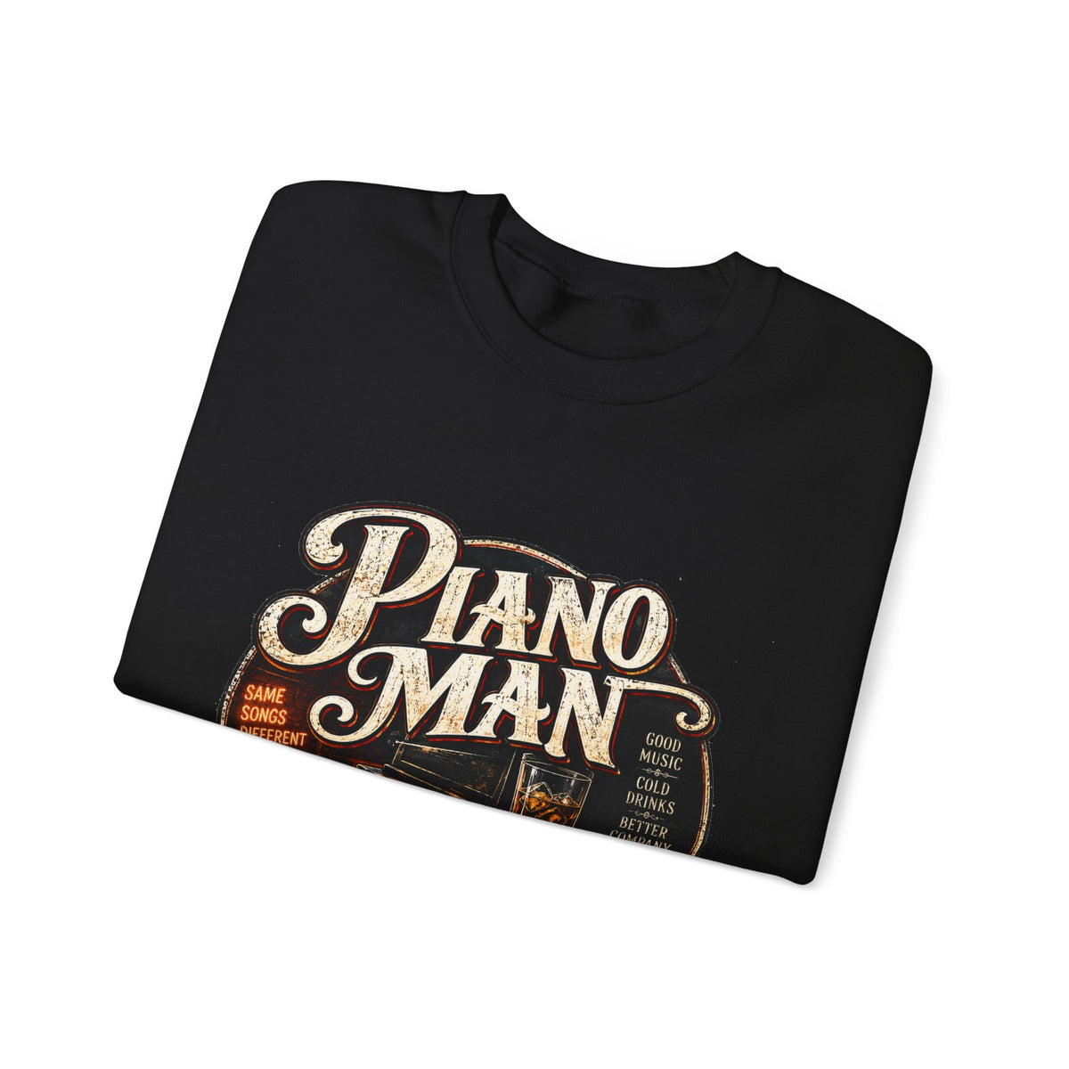 Piano Man Retro Bar - Crewneck Sweatshirt