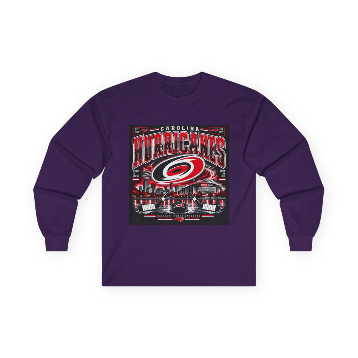 Carolina Hurricanes Skyline - Unisex Ultra Cotton Long Sleeve Tee