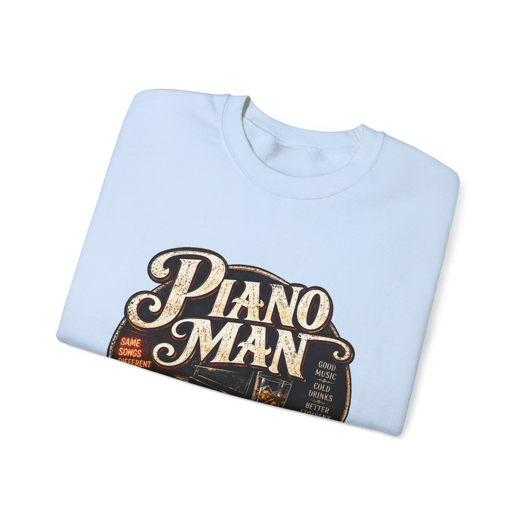 Piano Man Retro Bar - Crewneck Sweatshirt