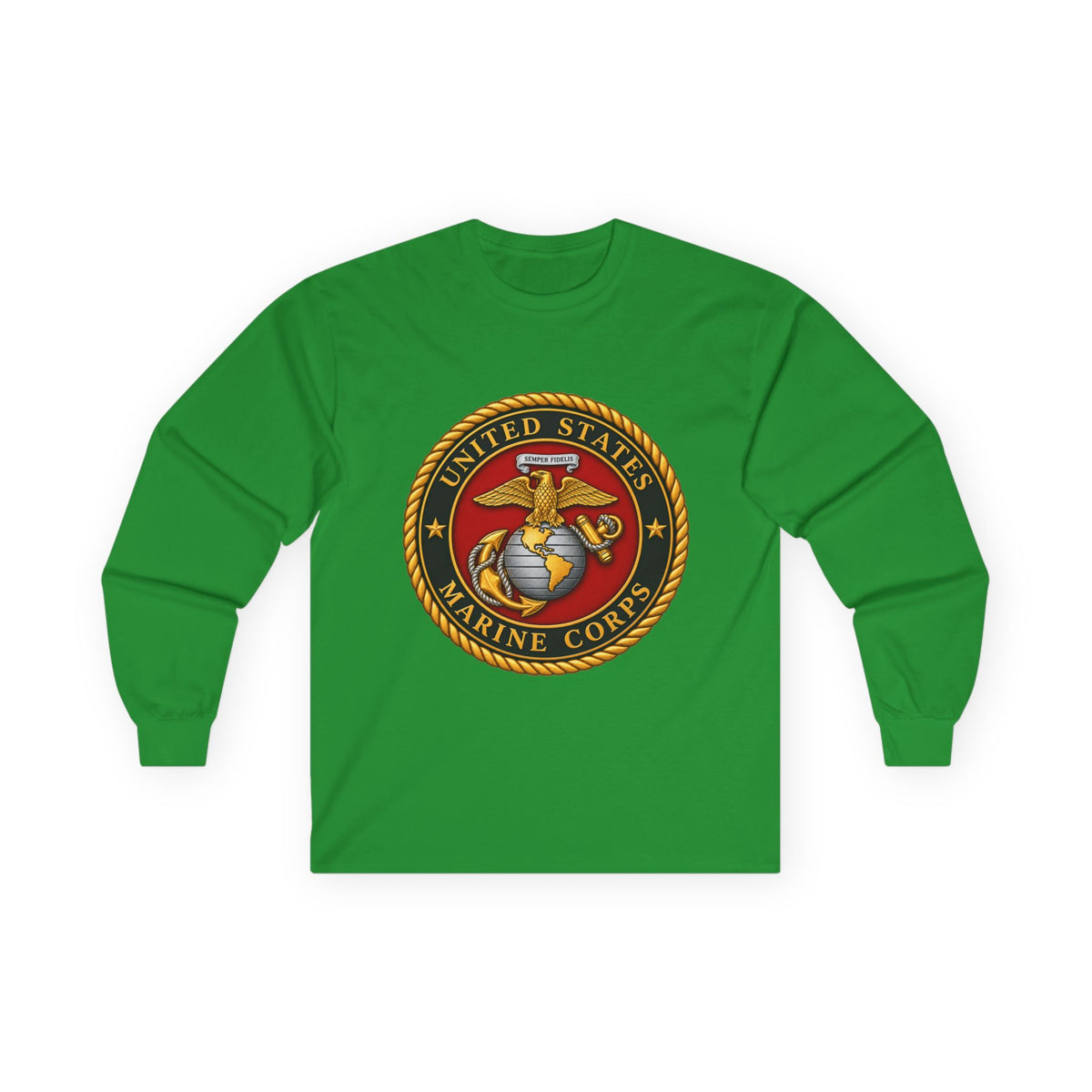U.S. Marine Corps Emblem - Unisex Ultra Cotton Long Sleeve Tee
