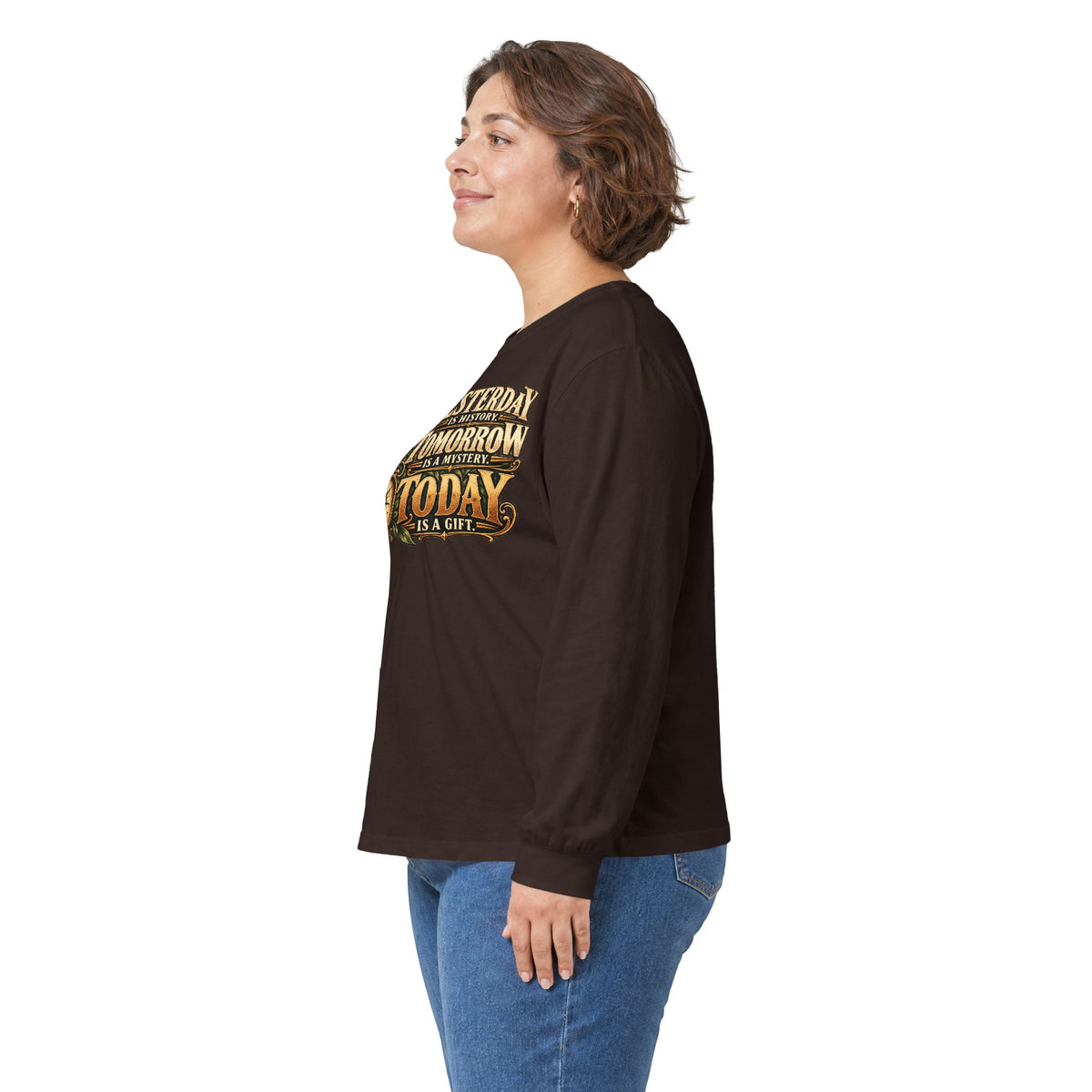 Yesterday Tomorrow Today - Transparent - Unisex Ultra Cotton Long Sleeve Tee