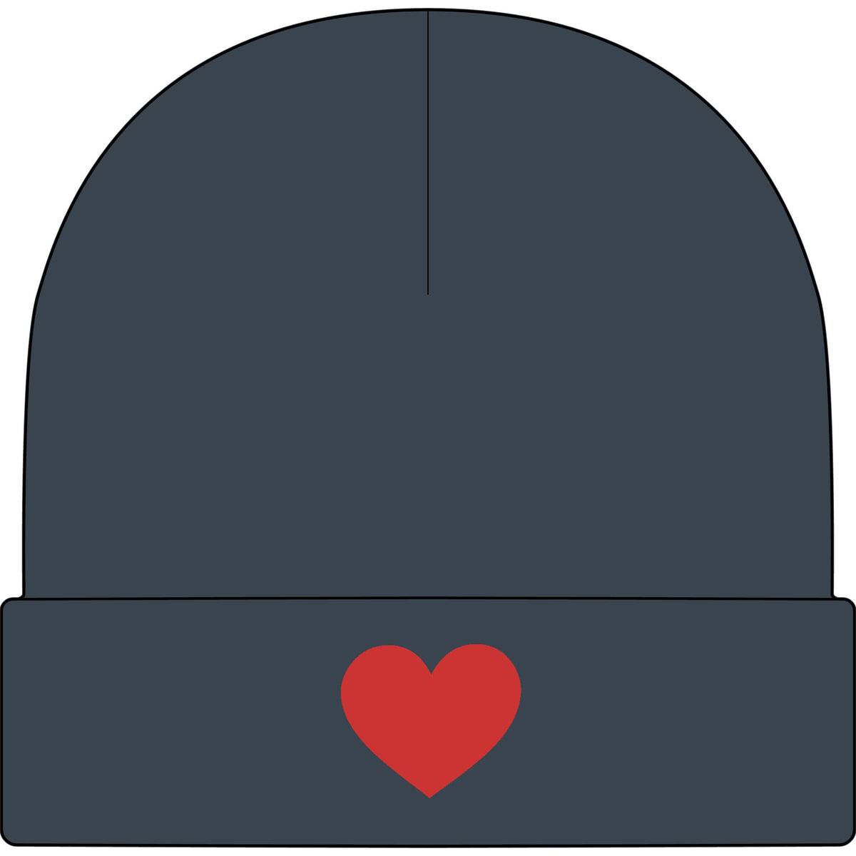 Heart - AS Colour 1107 Cuff Beanie