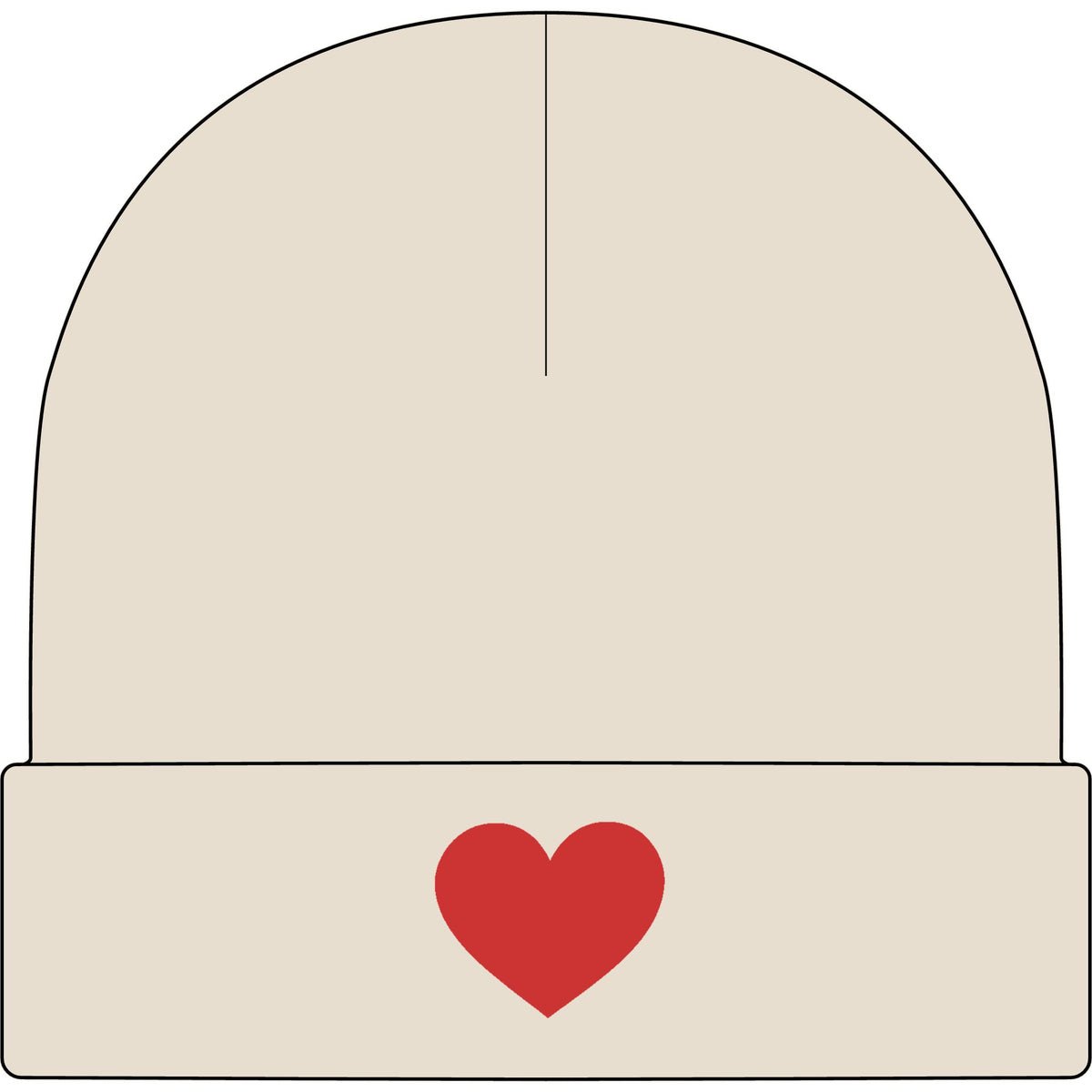 Heart - AS Colour 1107 Cuff Beanie