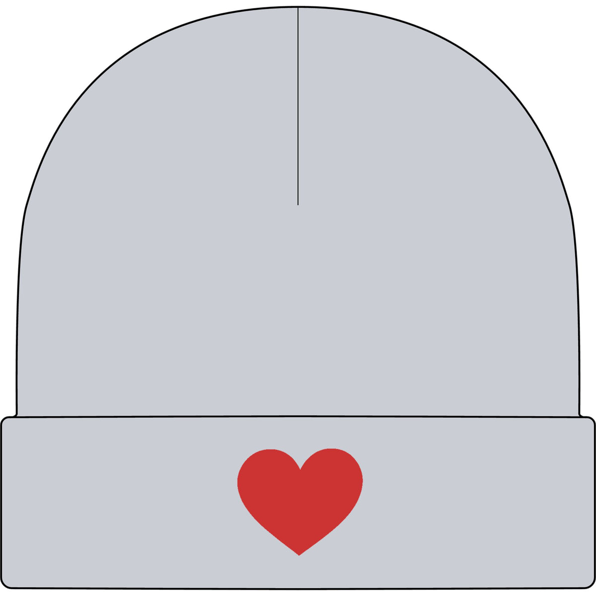 Heart - AS Colour 1107 Cuff Beanie