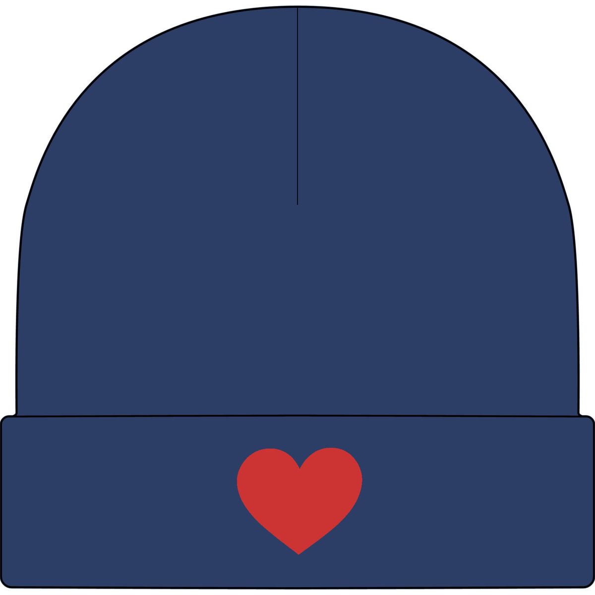 Heart - AS Colour 1107 Cuff Beanie