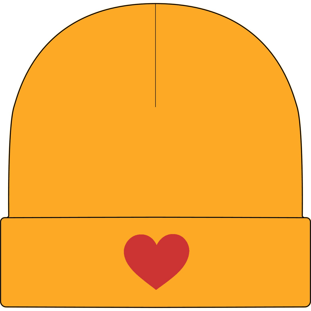 Heart - AS Colour 1107 Cuff Beanie
