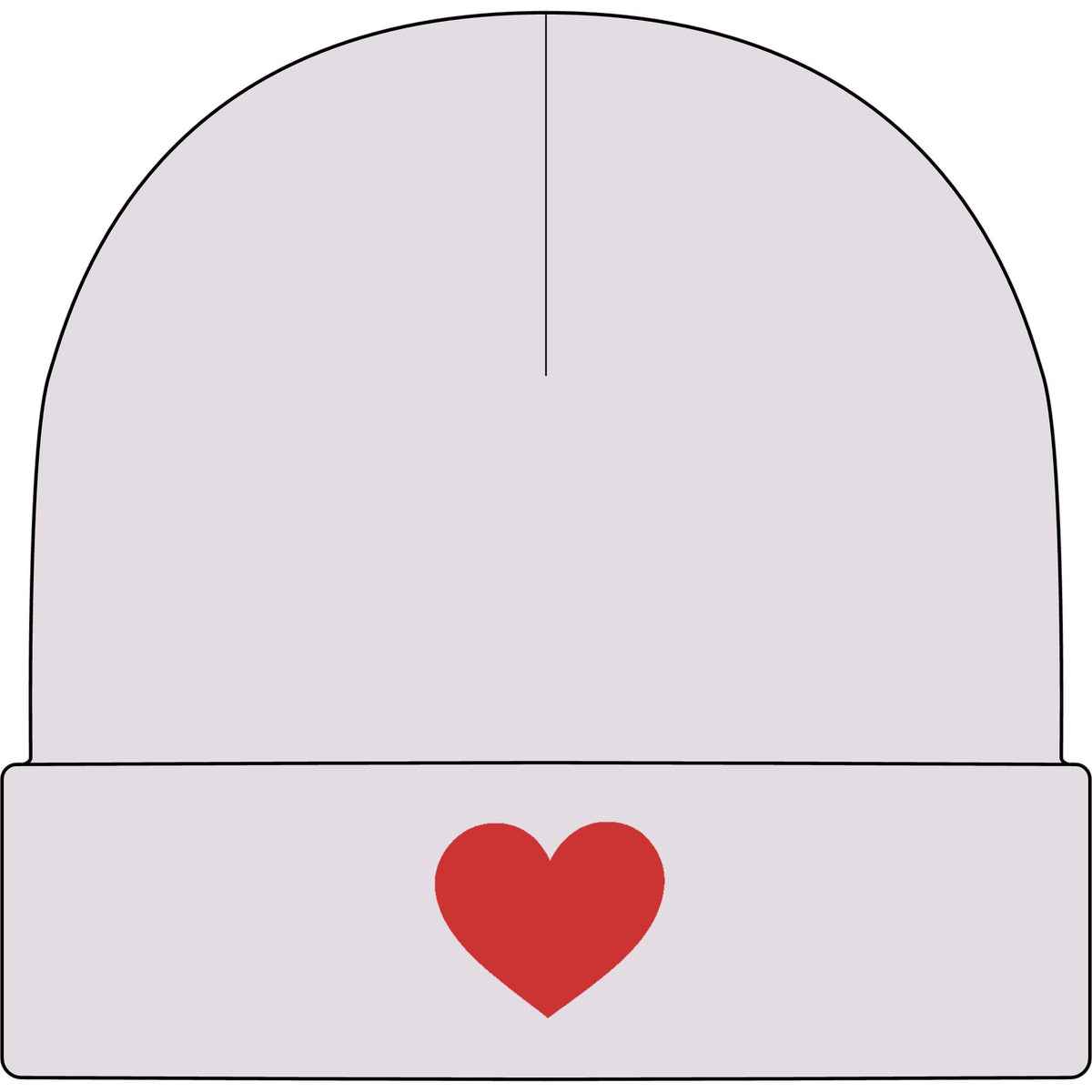 Heart - AS Colour 1107 Cuff Beanie