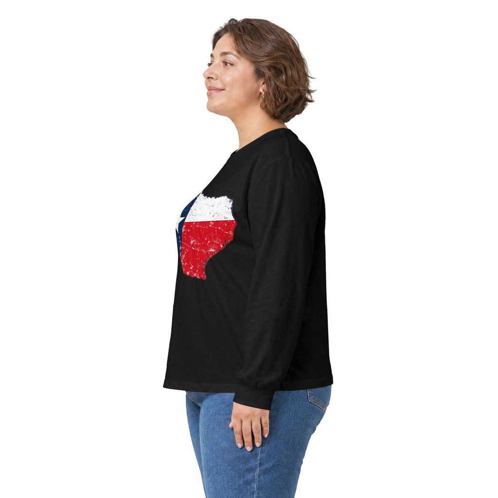 Weathered Texas Flag - Unisex Ultra Cotton Long Sleeve Tee