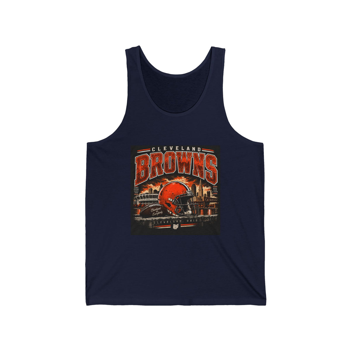 Cleveland Browns Skyline - Athletic Tank