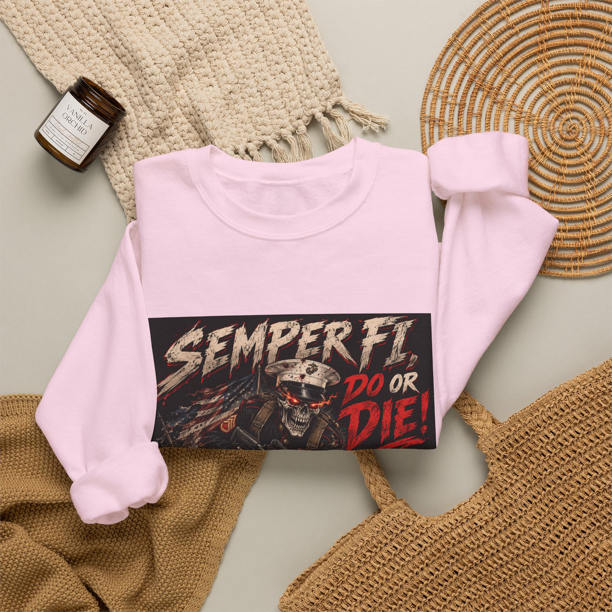 Semper Fi Do or Die - Crewneck Sweatshirt