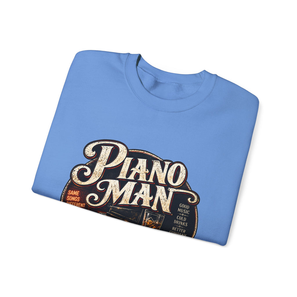 Piano Man Retro Bar - Crewneck Sweatshirt