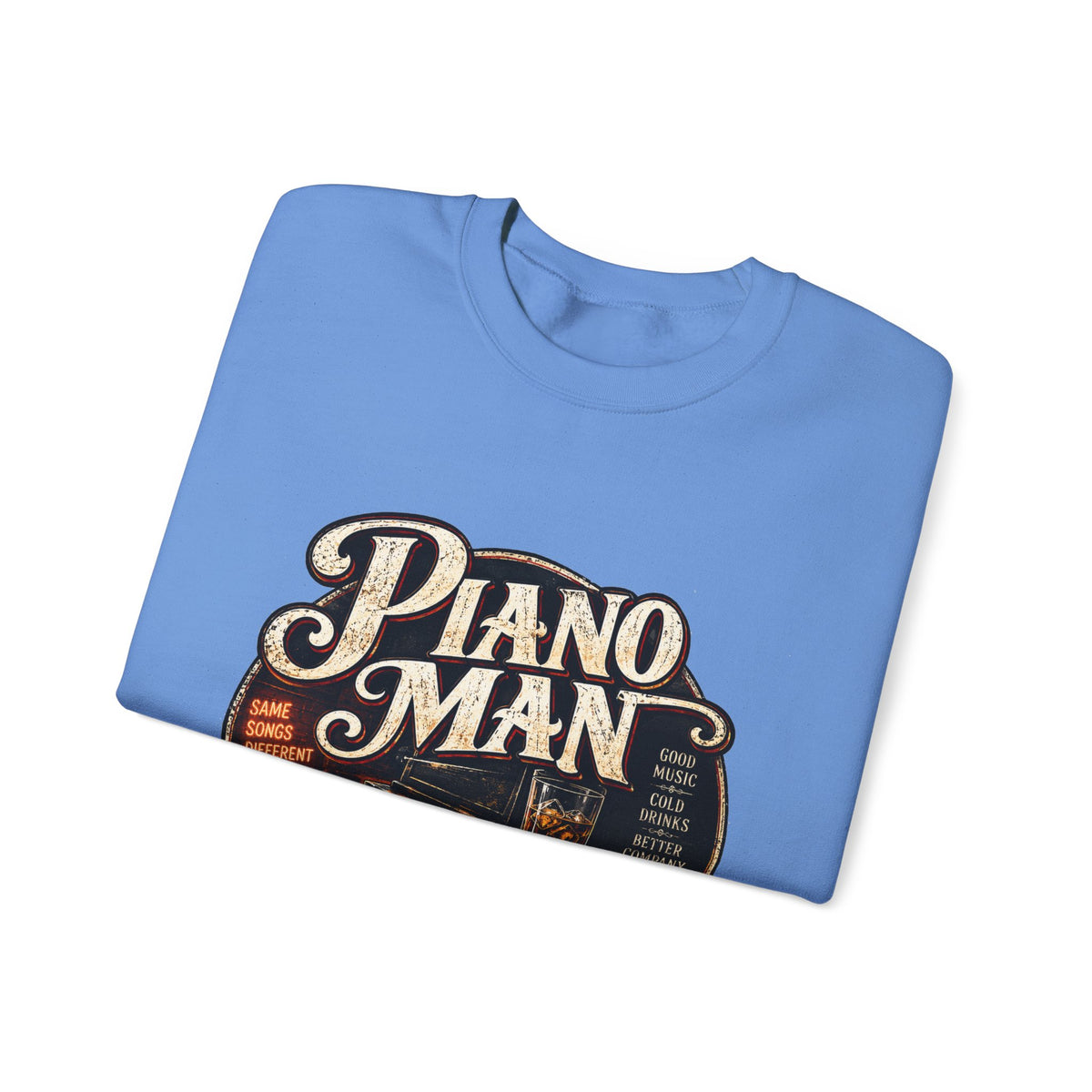 Piano Man Retro Bar - Crewneck Sweatshirt