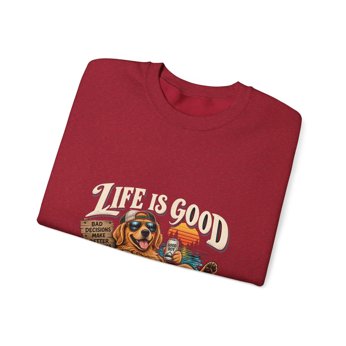 Life is Good Floatin' - Crewneck Sweatshirt