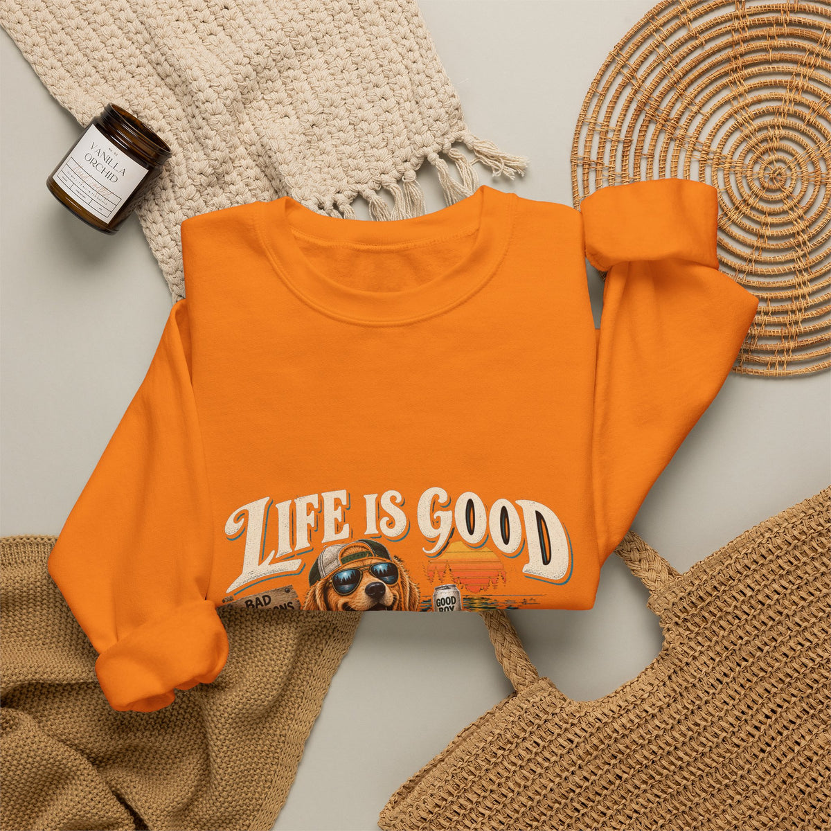 Life is Good Floatin' - Crewneck Sweatshirt