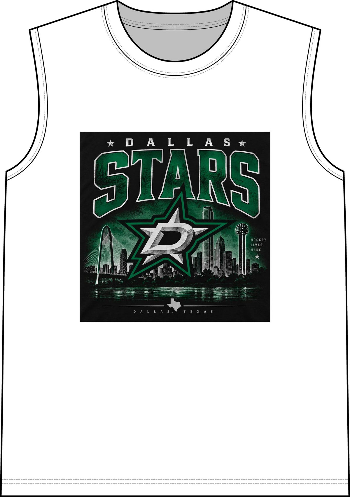 Dallas Stars Skyline Tee - Classic Tank