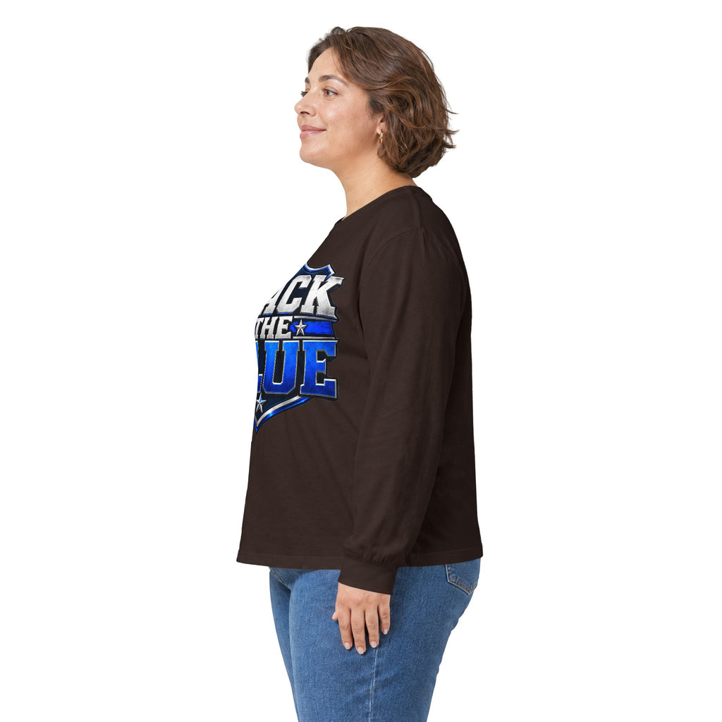 Back the Blue Shield - Unisex Ultra Cotton Long Sleeve Tee