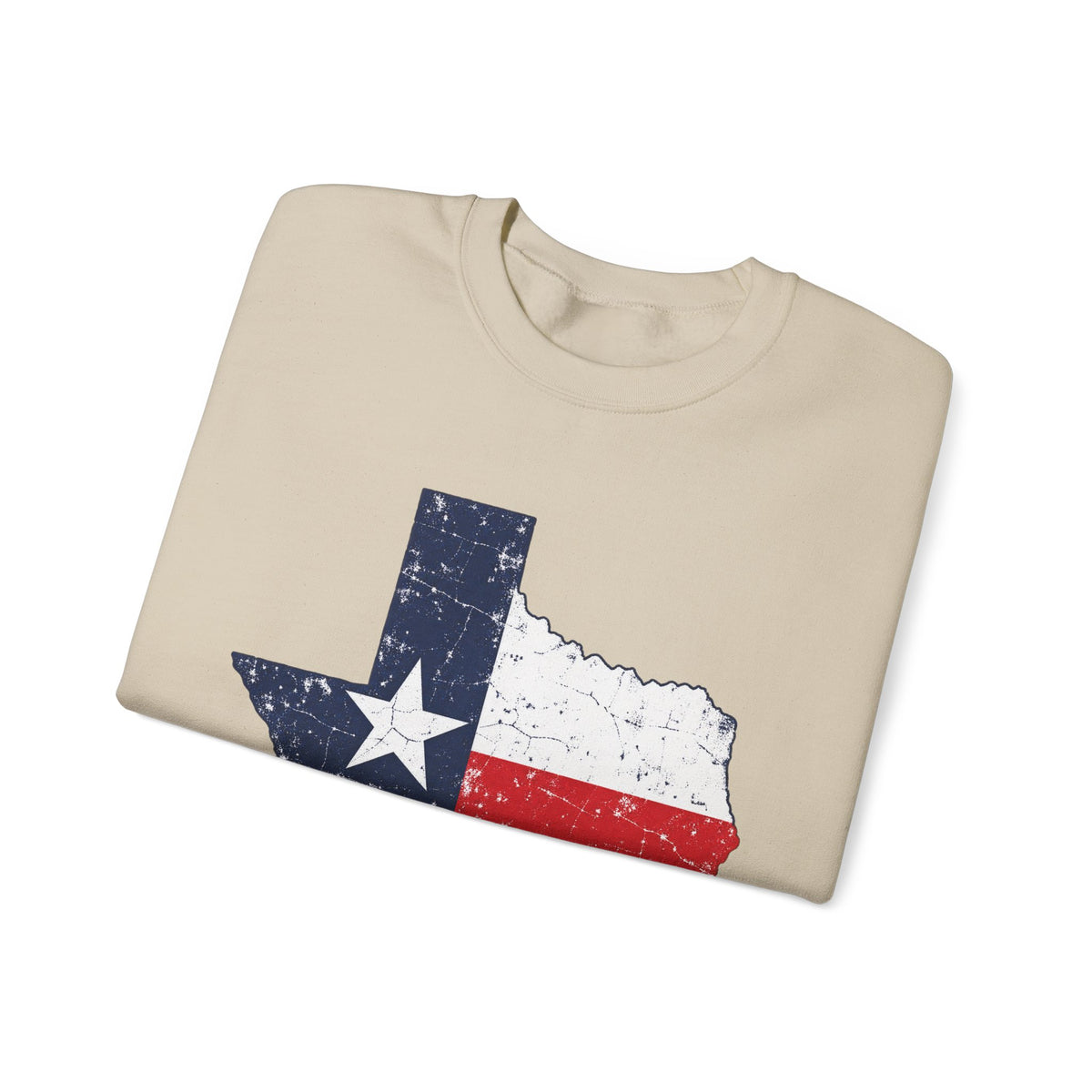 Weathered Texas Flag - Crewneck Sweatshirt