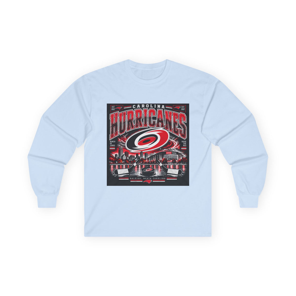 Carolina Hurricanes Skyline - Unisex Ultra Cotton Long Sleeve Tee