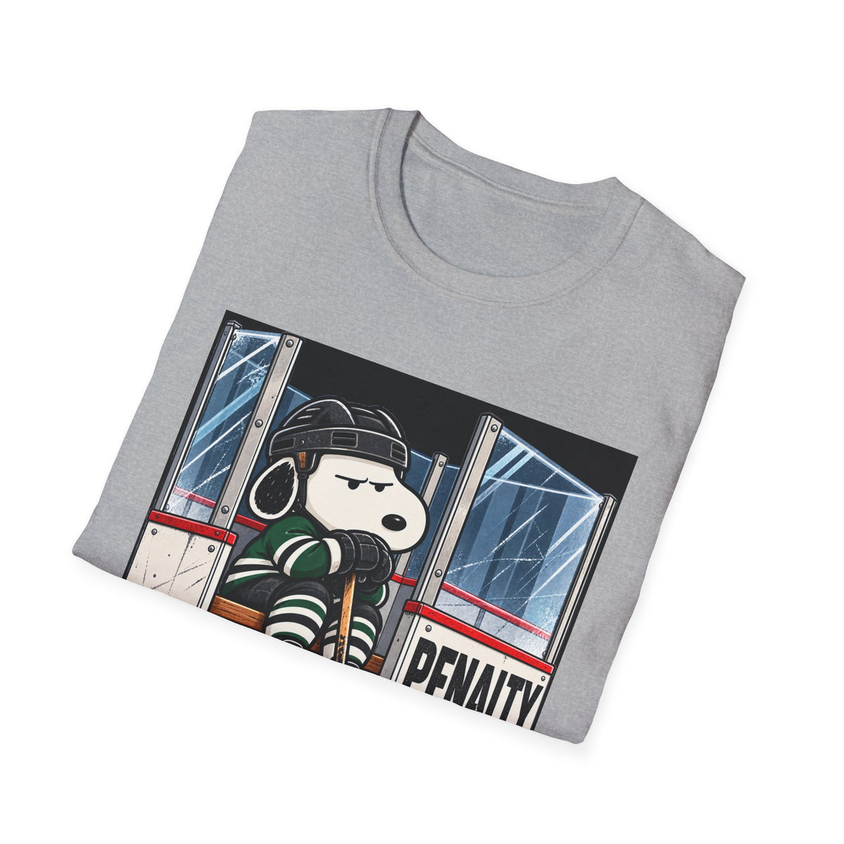 Snoopy Hockey Penalty Box Green - Classic Tee