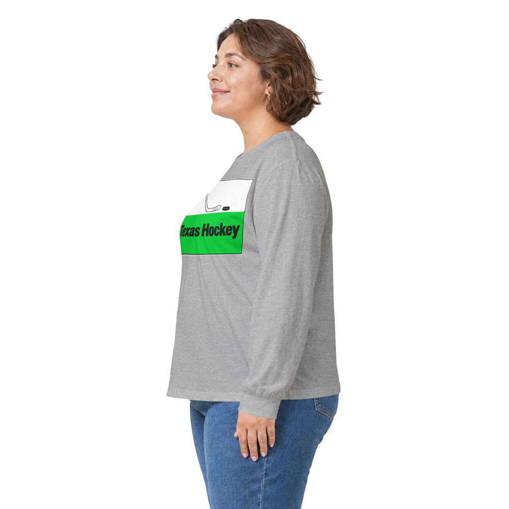 Texas Hockey Flag - Unisex Ultra Cotton Long Sleeve Tee