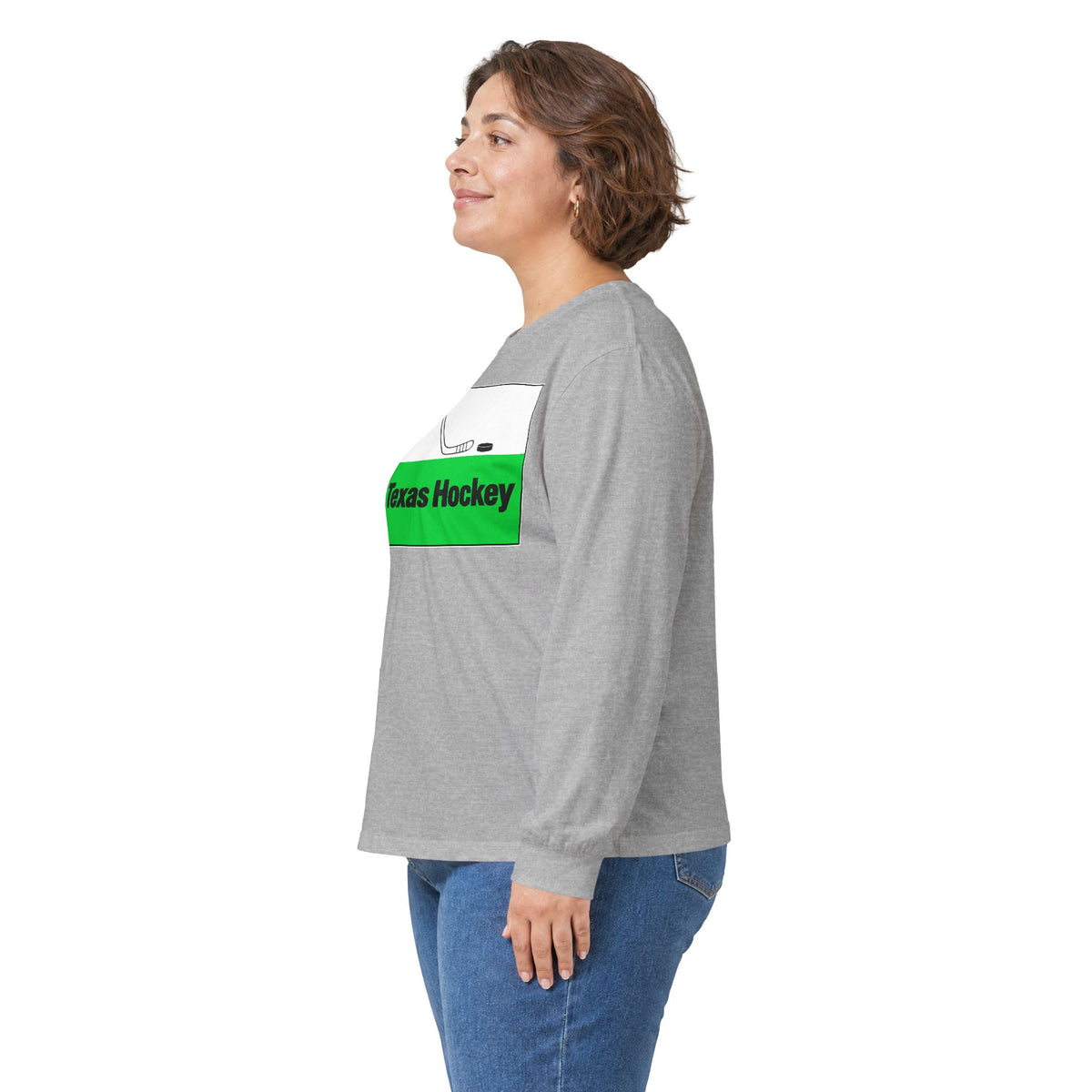 Texas Hockey Flag - Unisex Ultra Cotton Long Sleeve Tee