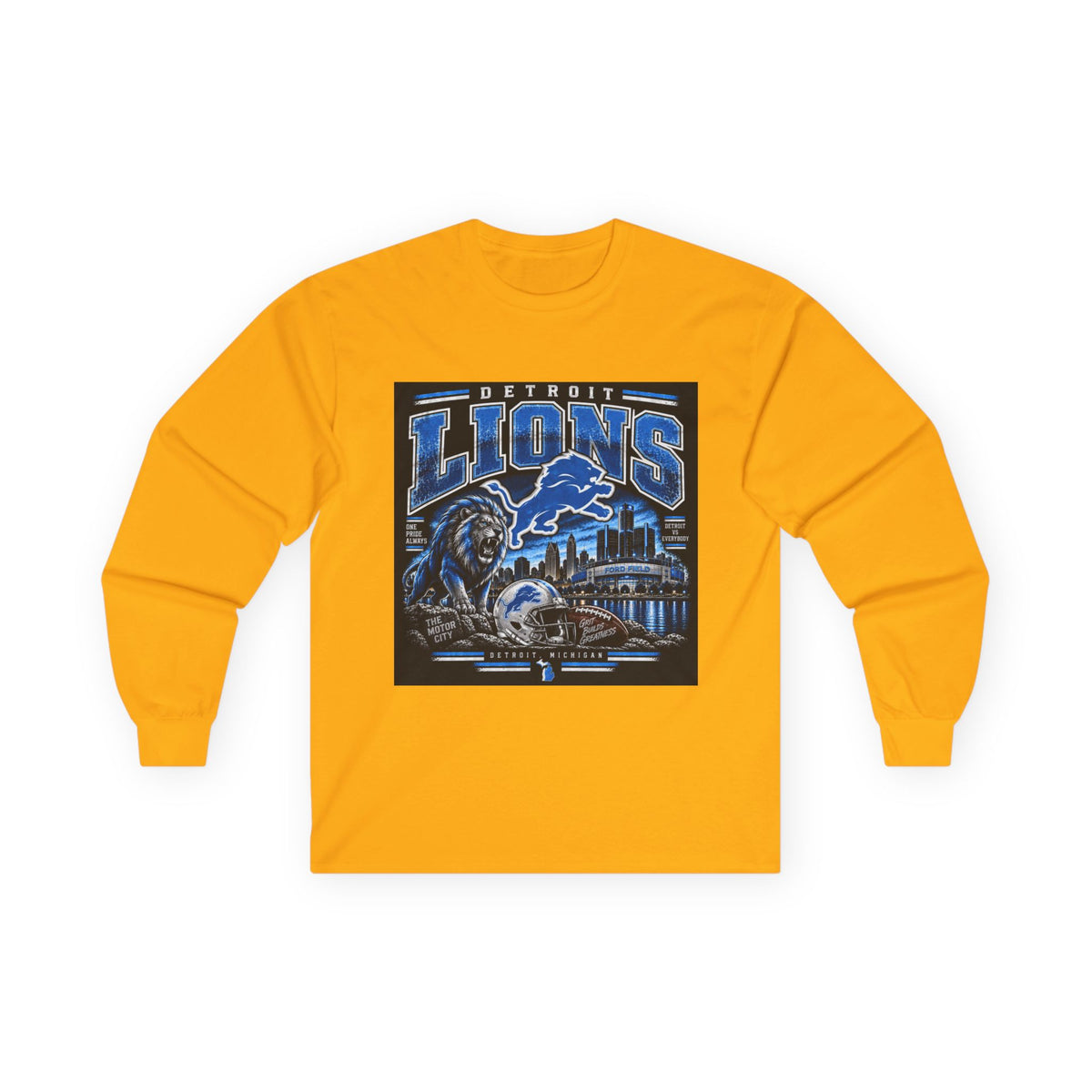 Detroit Lions Grit - Unisex Ultra Cotton Long Sleeve Tee