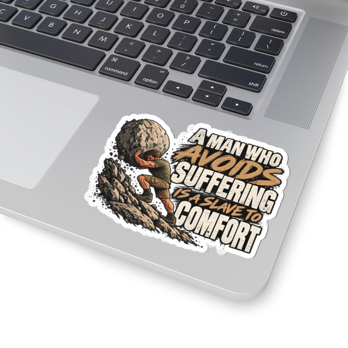 A Man Who Avoids Suffering - Kiss-Cut Sticker