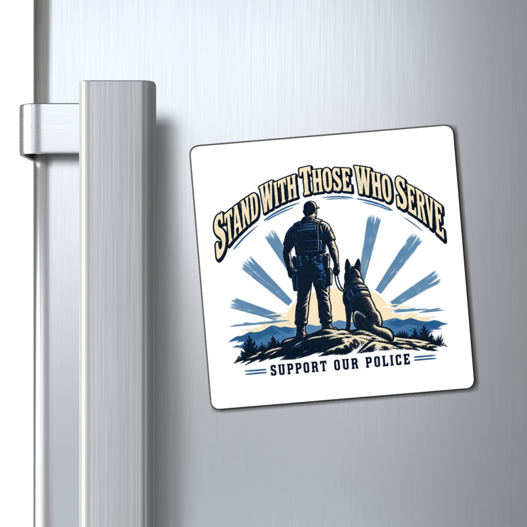Stand With Those Who Serve Police K9 - Magnet