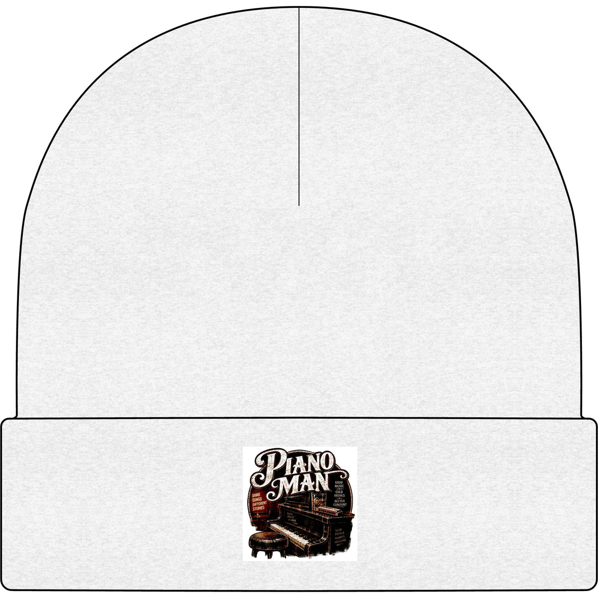 Piano Man Retro Bar - AS Colour 1107 Cuff Beanie