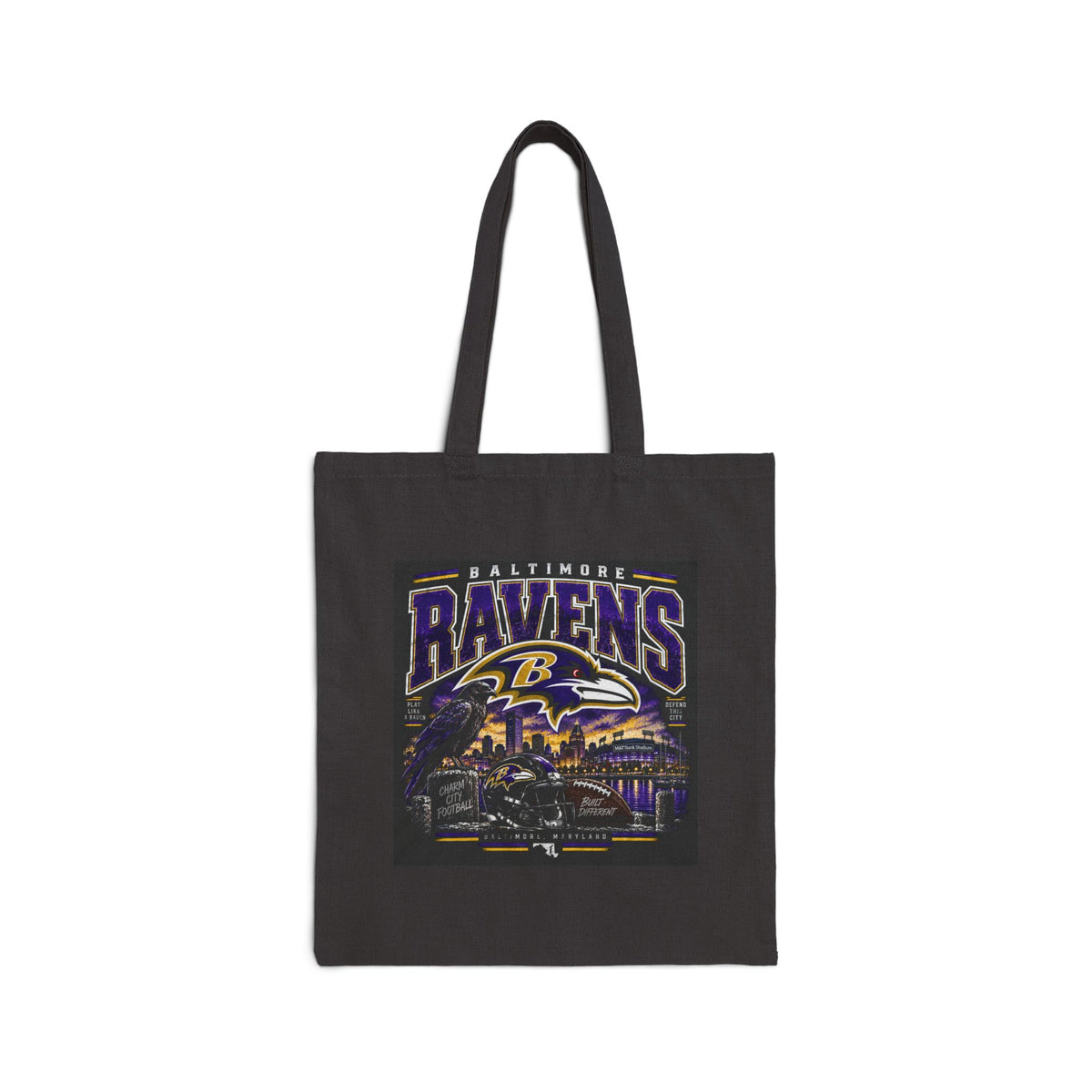 Baltimore Ravens Skyline Tee - Canvas Tote