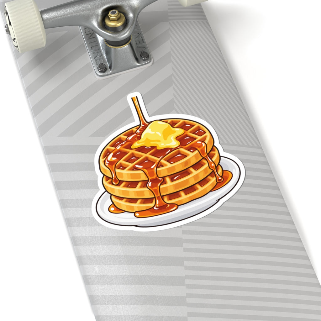 Cartoon Waffles - Kiss-Cut Sticker
